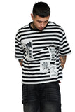 Keep Out Fake Love Gifted Button-Up - Black/White