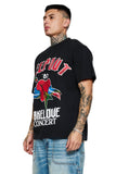 Keep Out Fake Love Palladium Tee - Off Black