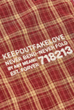Keep Out Fake Love FLOCK – Plaid