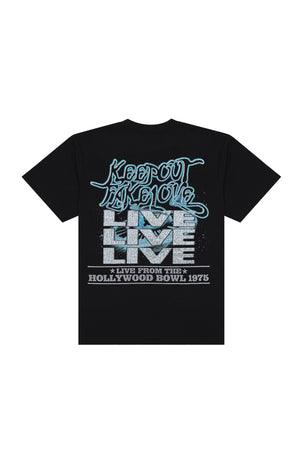 Keep Out Fake Love “ELECTRIC DREAMS” T-Shirt – Limo Black