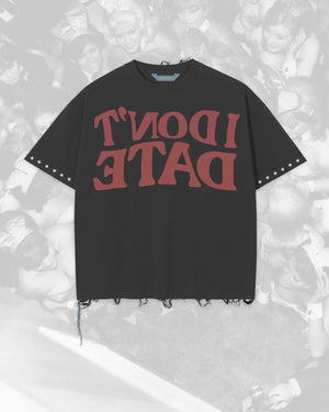 Lifted Anchors I Don’t Date Crop T-shirt – Black