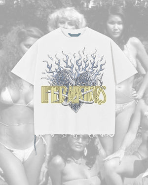 Lifted Anchors Zeppelin Crop T-Shirt – White