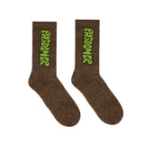 Pas De Mer logo Socks - Brown