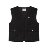 Walk in Paris The Sleeveless Jacket - Black