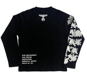 Glokk Company GLK Forces Long Sleeve Waffle Knit T-shirt - Black