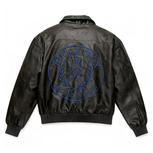 Bucket Box Leather Jacket - Umber