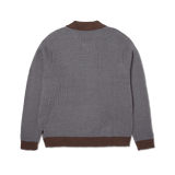 HUF Megablast Two Tone Waffle Sweater – Washed Blue / Moss