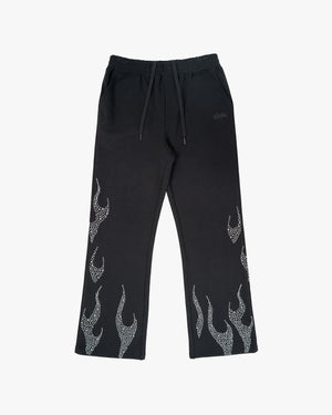 EPTM Metal Flame Zip Up Hoodie – Black