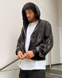 EPTM Metal Flame Zip Up Hoodie – Black