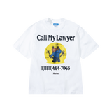 Market Smiley Call My Lawyer Bear T-Shirt – White
