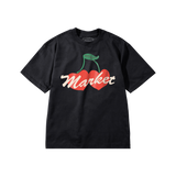 Market Double Cherries T-Shirt – Pirate Black