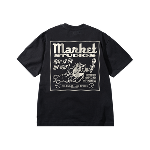 Market Speed and Quality T-Shirt – Pirate Black