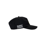 Market Smiley Classic 5 Panel Hat – Black