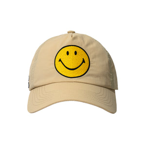 Market Smiley Classic 5 Panel Hat – Natural