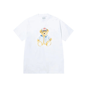 Market Watercolor Teddy T-Shirt - White