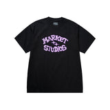 Market Smiley Old School T-Shirt – Washed Black