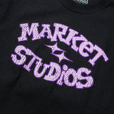 Market Smiley Old School T-Shirt – Washed Black