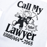 Market Walking And Talking Lawyer T-Shirt – White