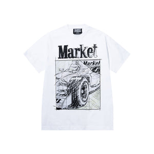 Market Scribbled Formula UV T-Shirt – White