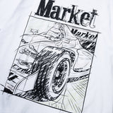 Market Scribbled Formula UV T-Shirt – White