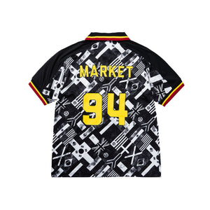 Market Smiley International Flags SS Soccer Jersey – Black/White