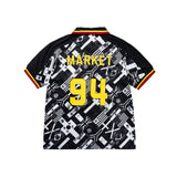 Market Smiley International Flags SS Soccer Jersey – Black/White