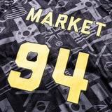 Market Smiley International Flags LS Soccer Jersey – Black/Grey