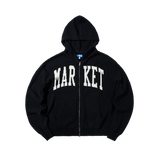 Market Classic Arc Full Zip Sweater Hoodie – Pirate Black