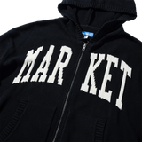 Market Classic Arc Full Zip Sweater Hoodie – Pirate Black
