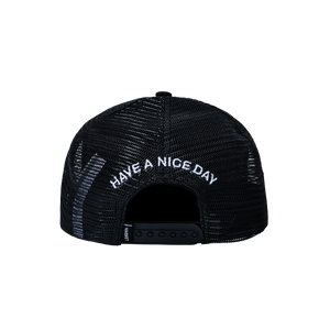 Market Smiley Studios Trucker Hat – Jet Black