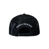 Market Smiley Studios Trucker Hat – Jet Black
