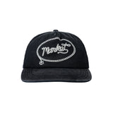 Market Lasso Lockup 5-Panel Hat – Pirate Black