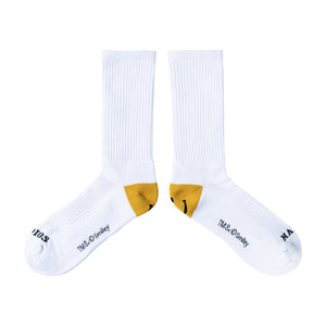 Market Smiley Heel Socks – White