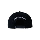 Market Smiley Badge 6 Panel Hat - Black