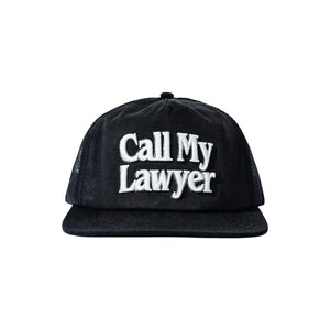 Maret Call My Lawyer 3D 5 Panel Hat – Pirate Black