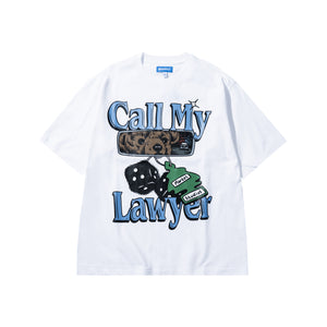 Market Call My Lawyer Chase T-Shirt – White