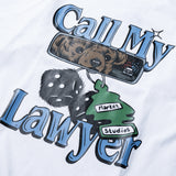 Market Call My Lawyer Chase T-Shirt – White