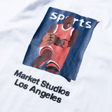 Market Illustrated Basketball T-Shirt – White