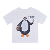 Not Boring Part Time Penguin Tshirt - White
