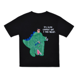 Not Boring Part Time Dinosaur Tshirt - Black