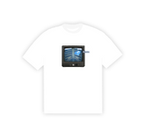 No Bad Vibez TV Bone Tee - White