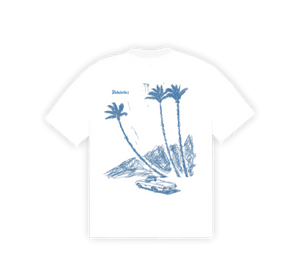 No Bad Vibez Ocean Drive Tee - White