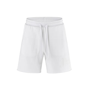 No Bad Vibez Wht Sweatshorts - White
