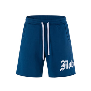 No Bad Vibez Blu Sweatshorts - Blue