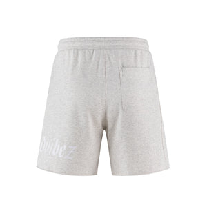 No Bad Vibez Cotton Sweatshorts - Ash Grey