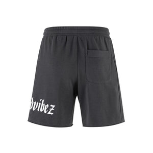 No Bad Vibez Dark Grey Sweatshorts - Dark Grey