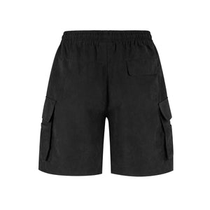 No Bad Vibez Shadow 4 Pockets Cargo Shorts - Black