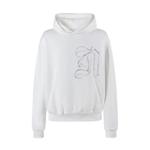 No Bad Vibez White Hoodie - White