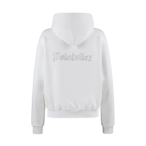No Bad Vibez White Hoodie - White