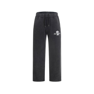 No Bad Vibez Concrete Sweatpants - Washed Black